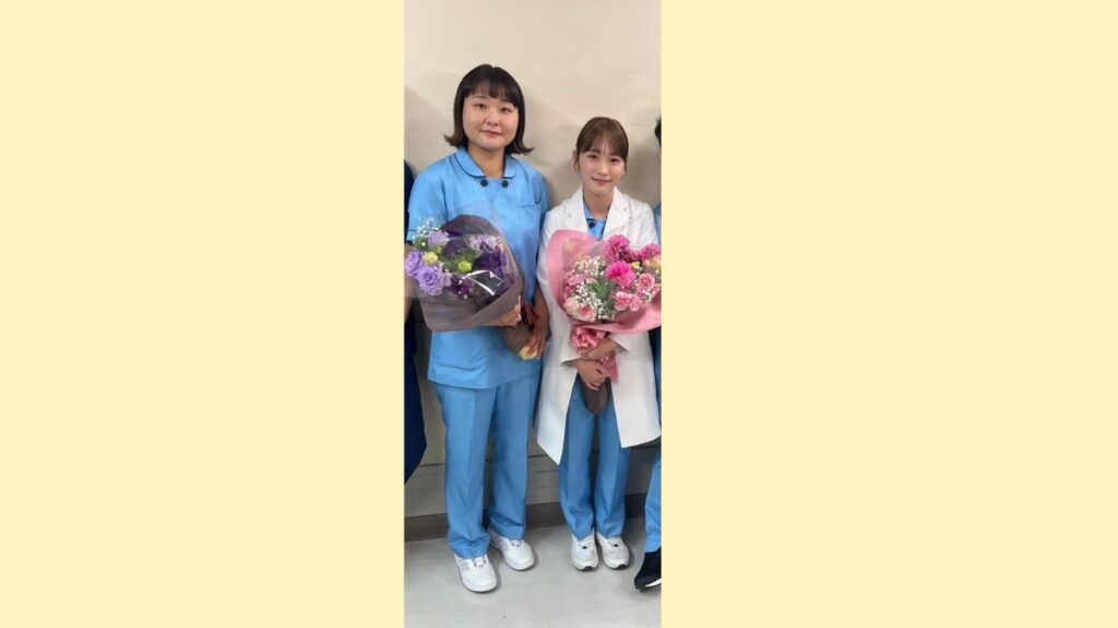 ナース姿の吉住と川栄