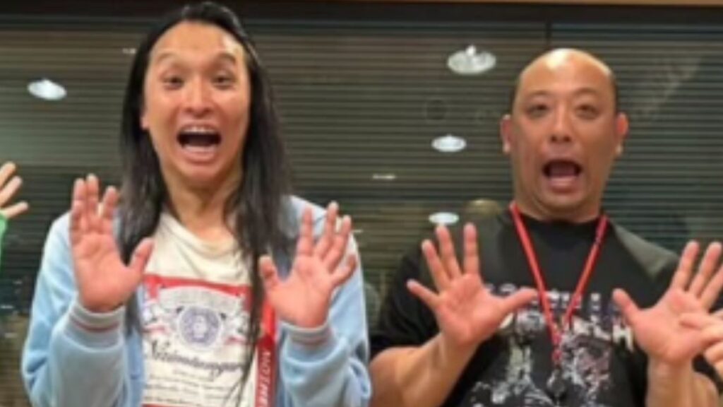 みちおと一緒に驚いた顔をする布川